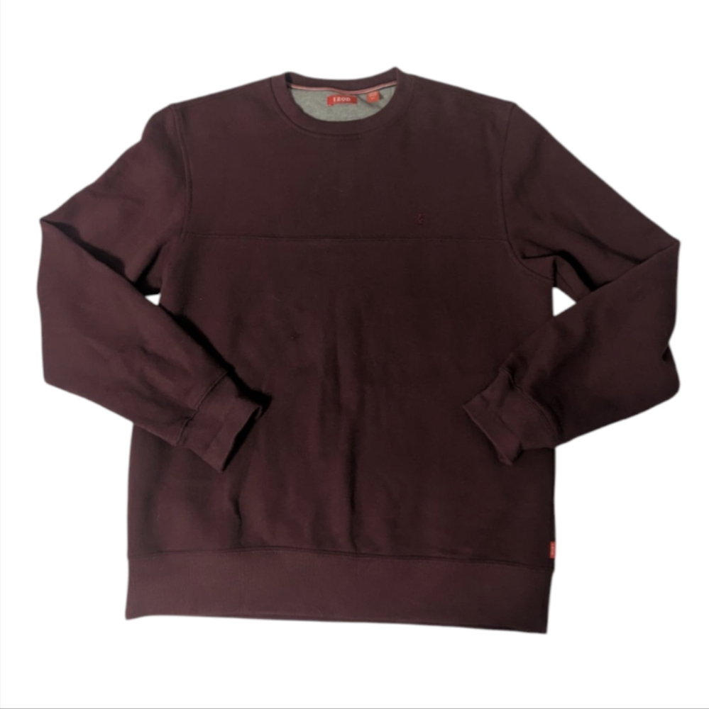 Vintage IZOD Moroon Embroidered Logo Long Sleeve Sweatshirt. Men's S/P